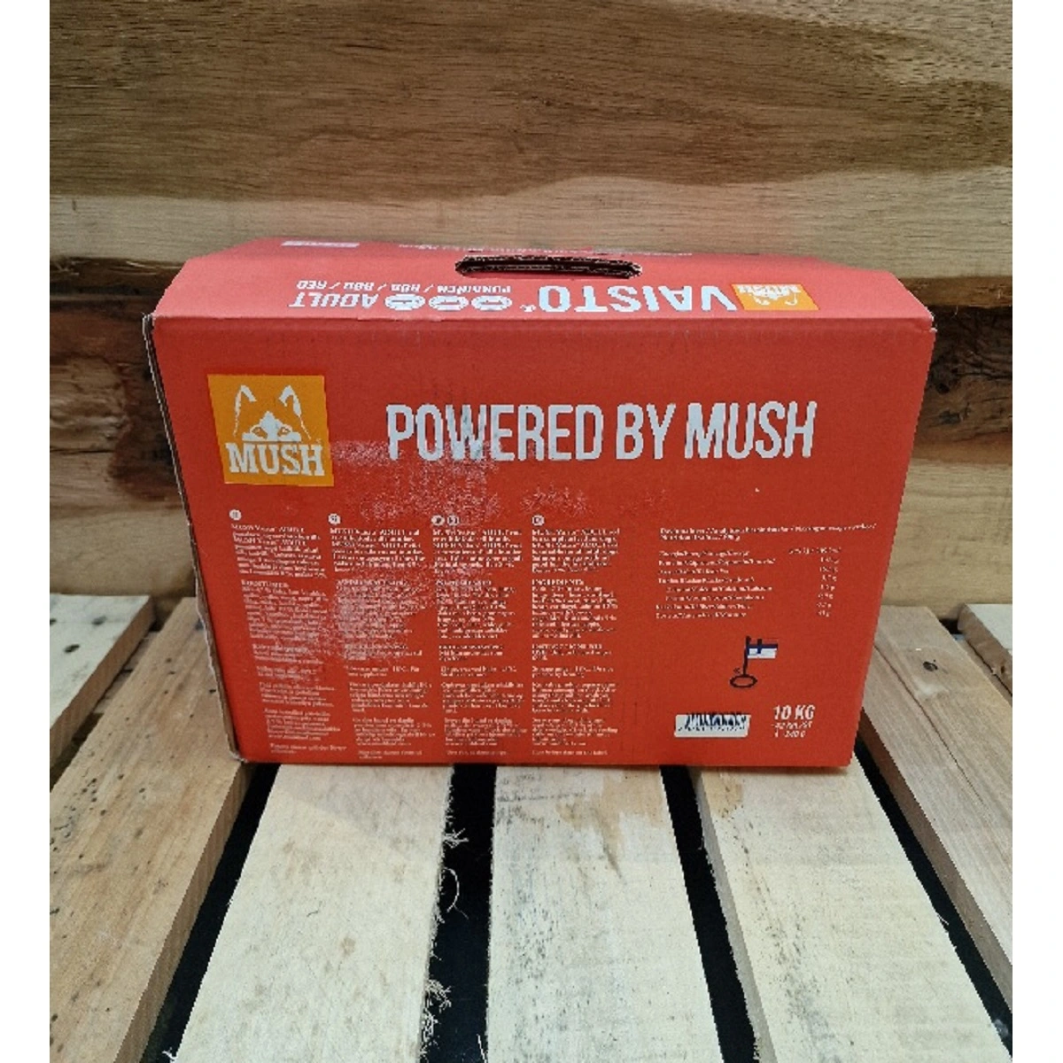 MUSH Vaisto Rød Gris Okse Laks XL 10 kg - Naturligt BARF-foder til hunde
